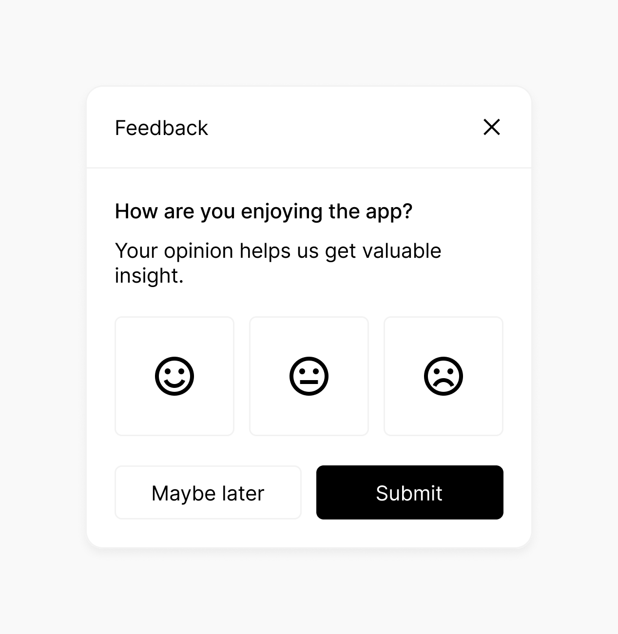 Feedback Modal