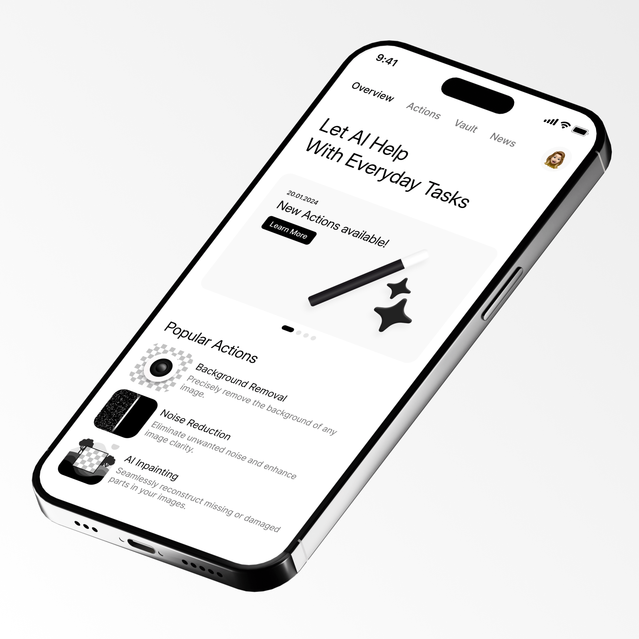 iPhone Mockup (White 2)