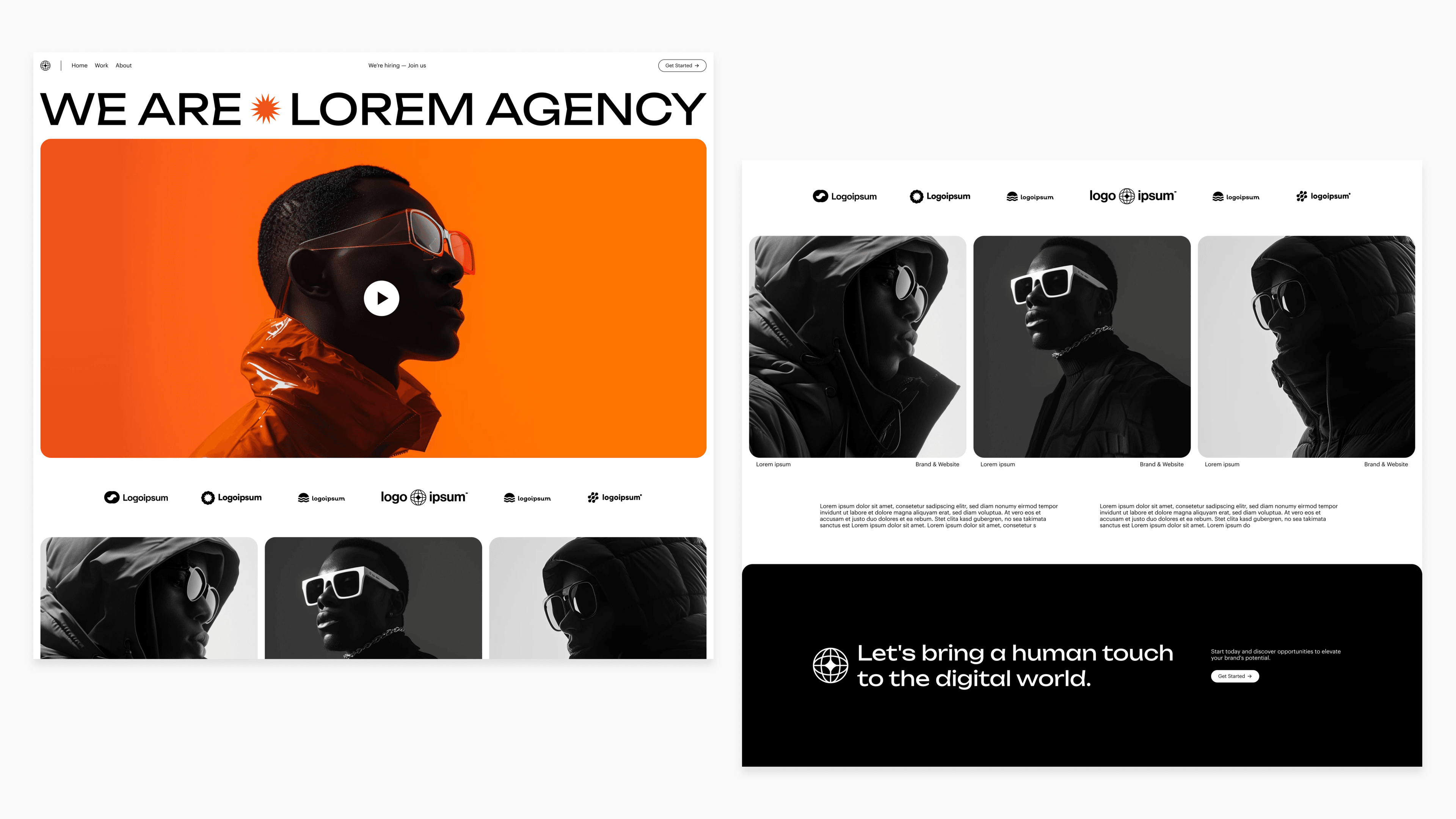 Lorem Agency Website Concept